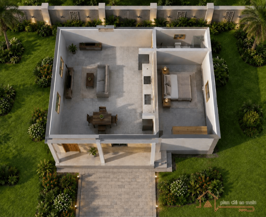 Maison avec Jardin de 1 Chambre — Documents Techniques Complets