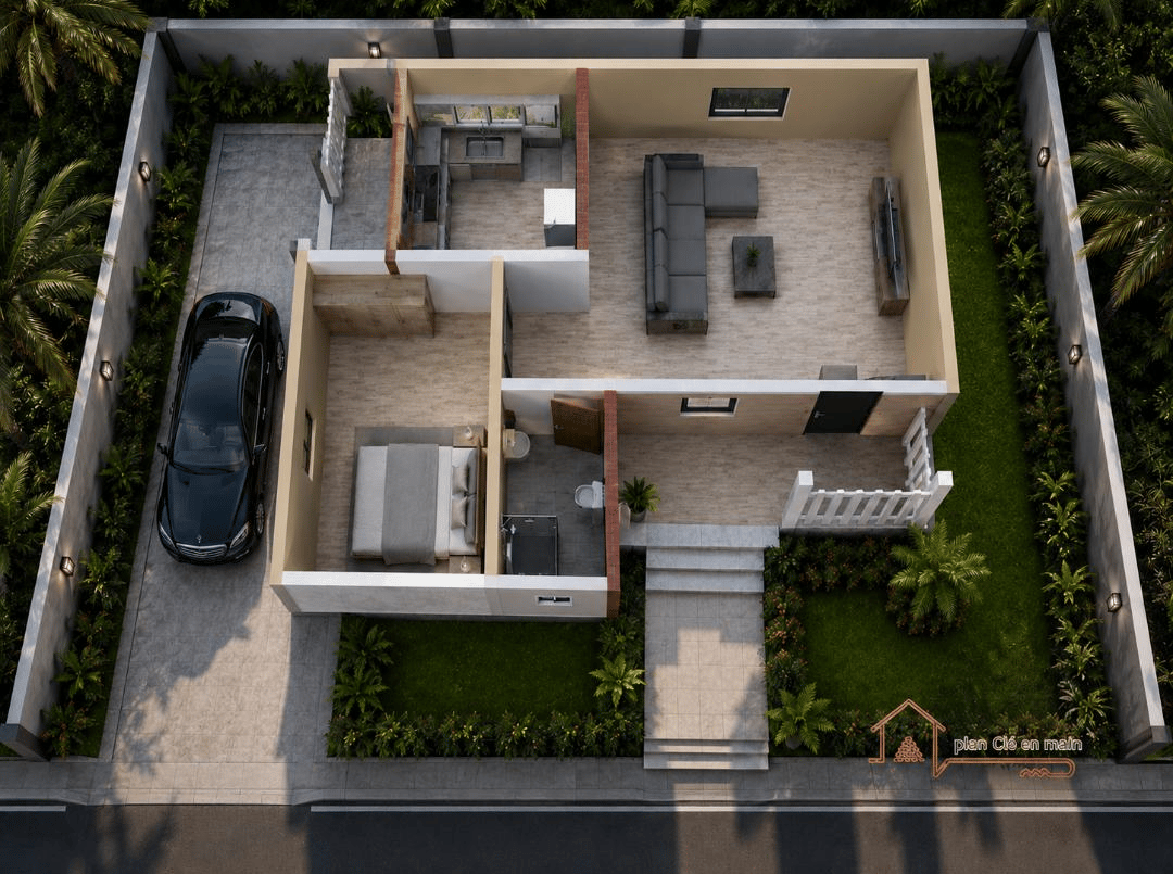 Projet Maison Economique de 1 Chambre – Pack Documents Techniques