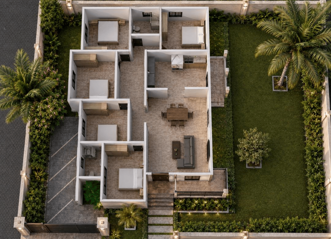 Projet Somptueuse Villa Moderne de 5 chambres -Documents Techniques Complets