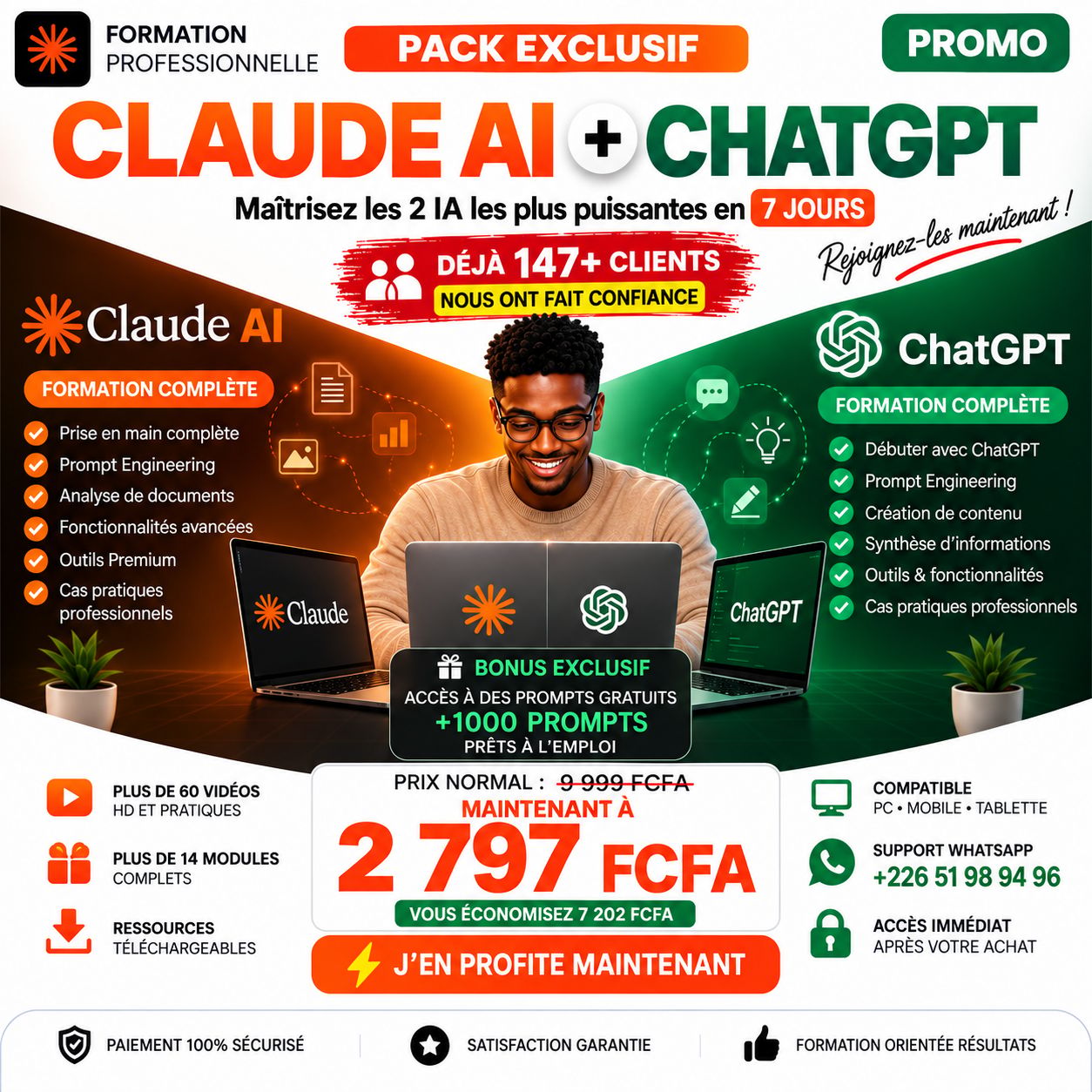 Formation Maitriser Claude AI + ChatGPT de A à Z En 7 JOURS