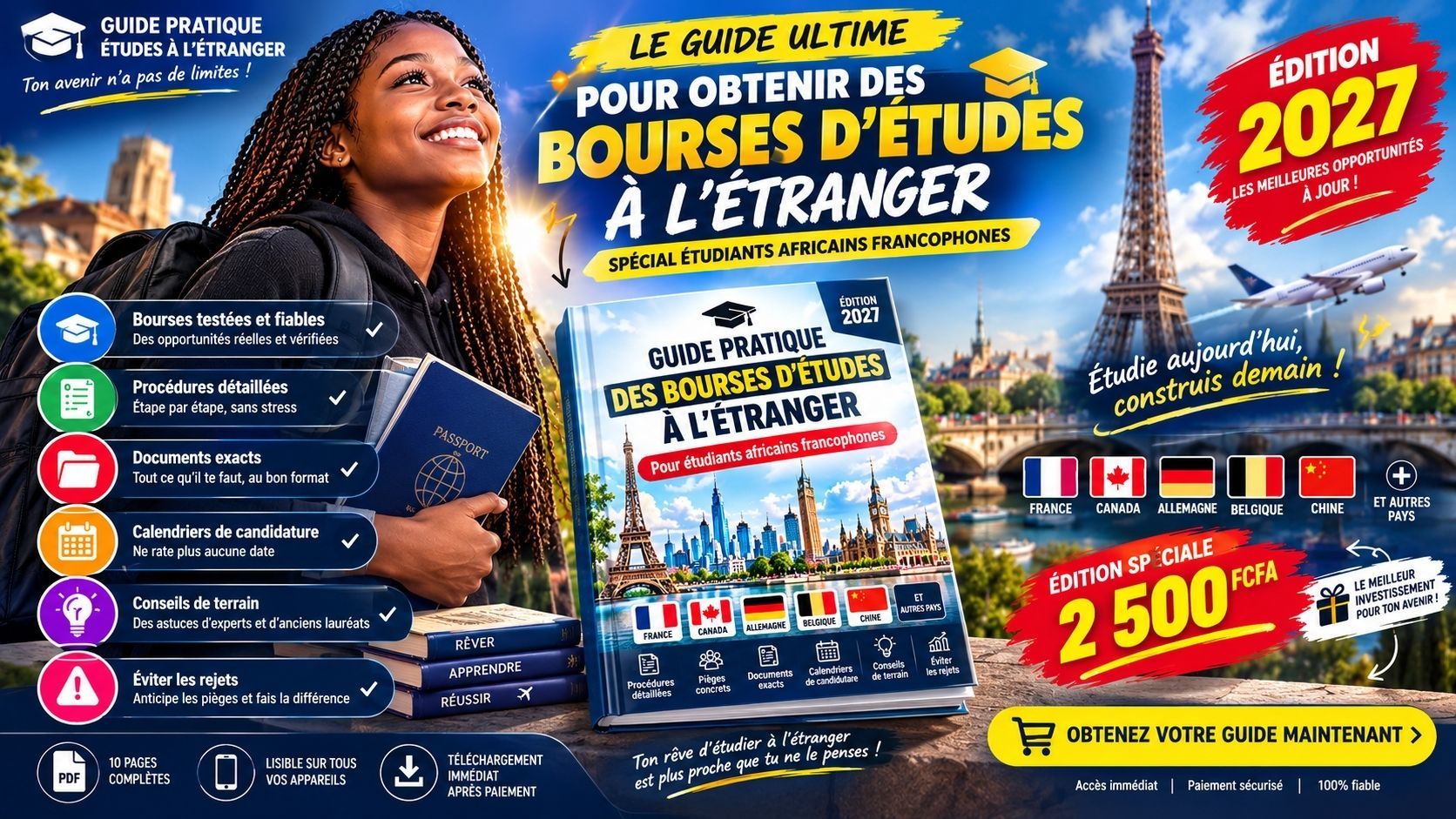 Bourses d'Études 2027 pour Africains : Le Guide Pratique pour Étudier à l'Étranger