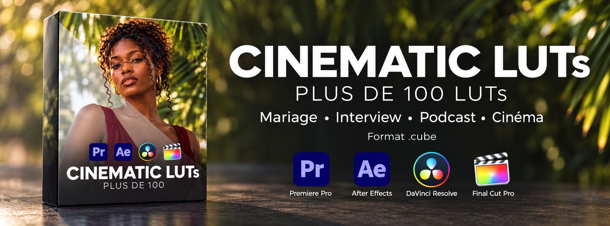 Pack LUTs cinématiques — Plus de 100