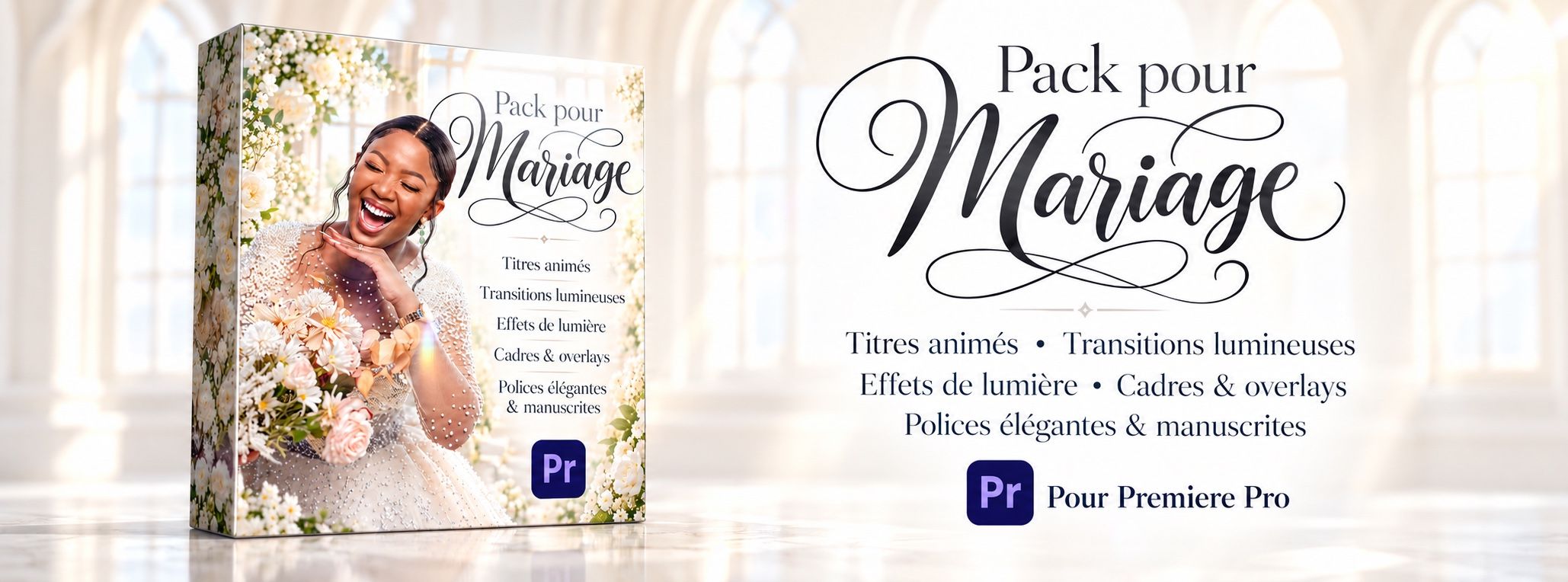 Pack pour Mariage — Titres & effets pour Premiere Pro