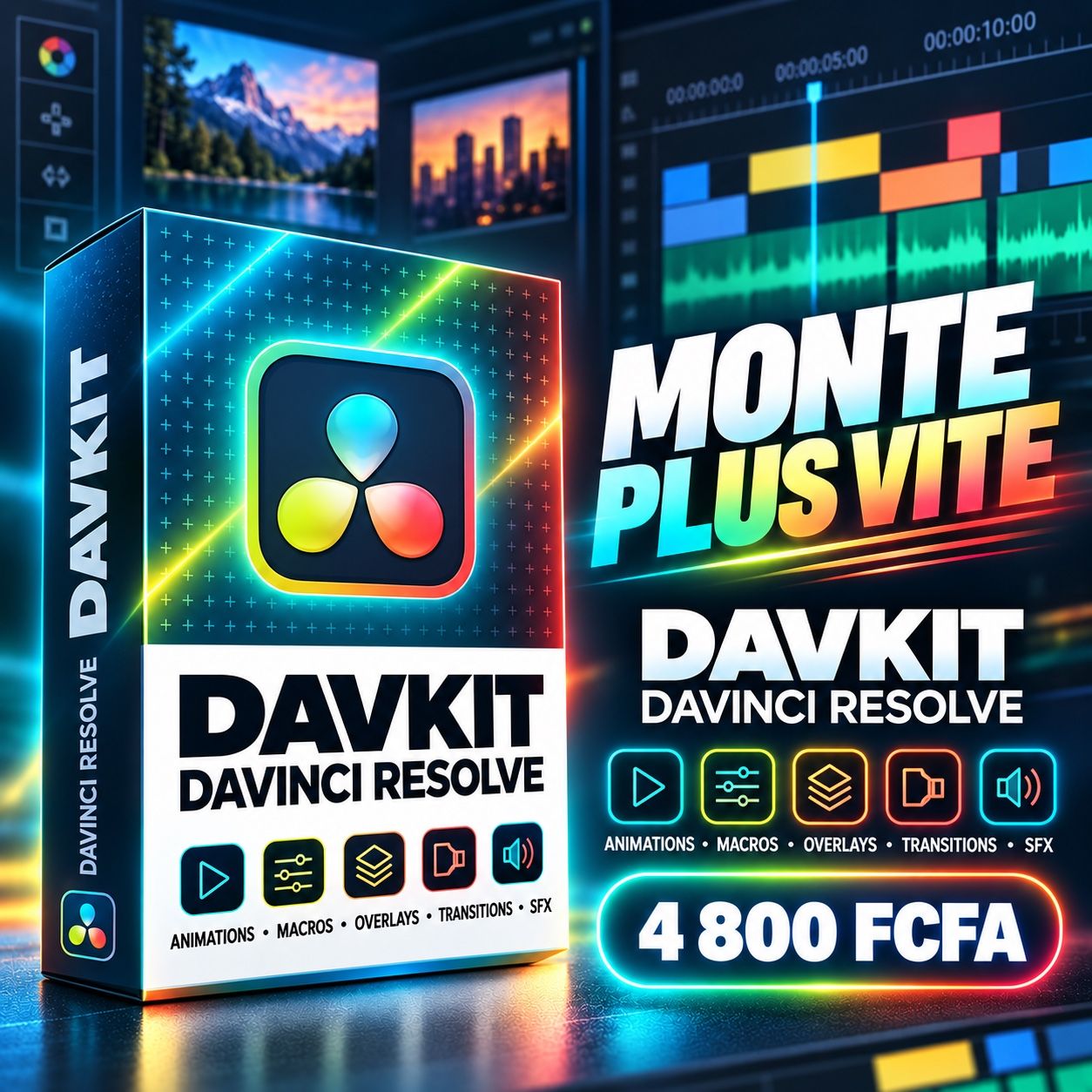 DavKit — Le Kit d'Animation et de ressources pour DaVinci Resolve