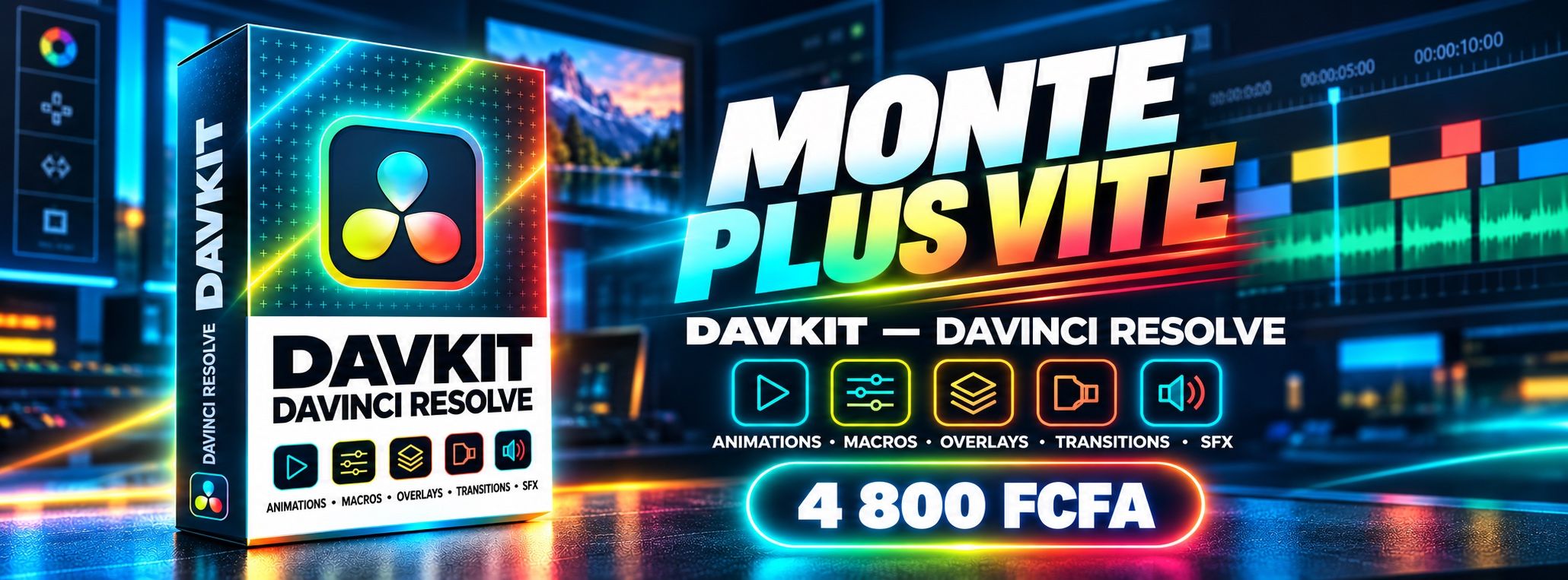 DavKit — Le Kit d'Animation et de ressources pour DaVinci Resolve