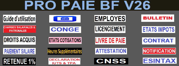PRO PAIE BF V26 (Burkina Faso)