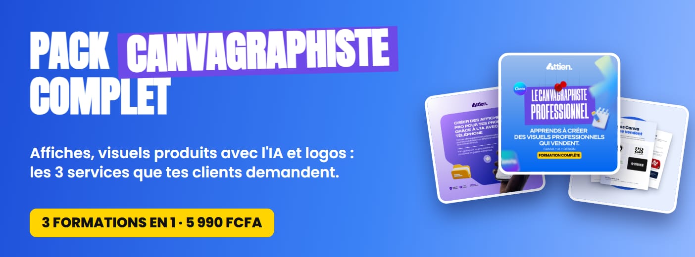 Pack Canvagraphiste Complet : affiches, visuels IA et logos
