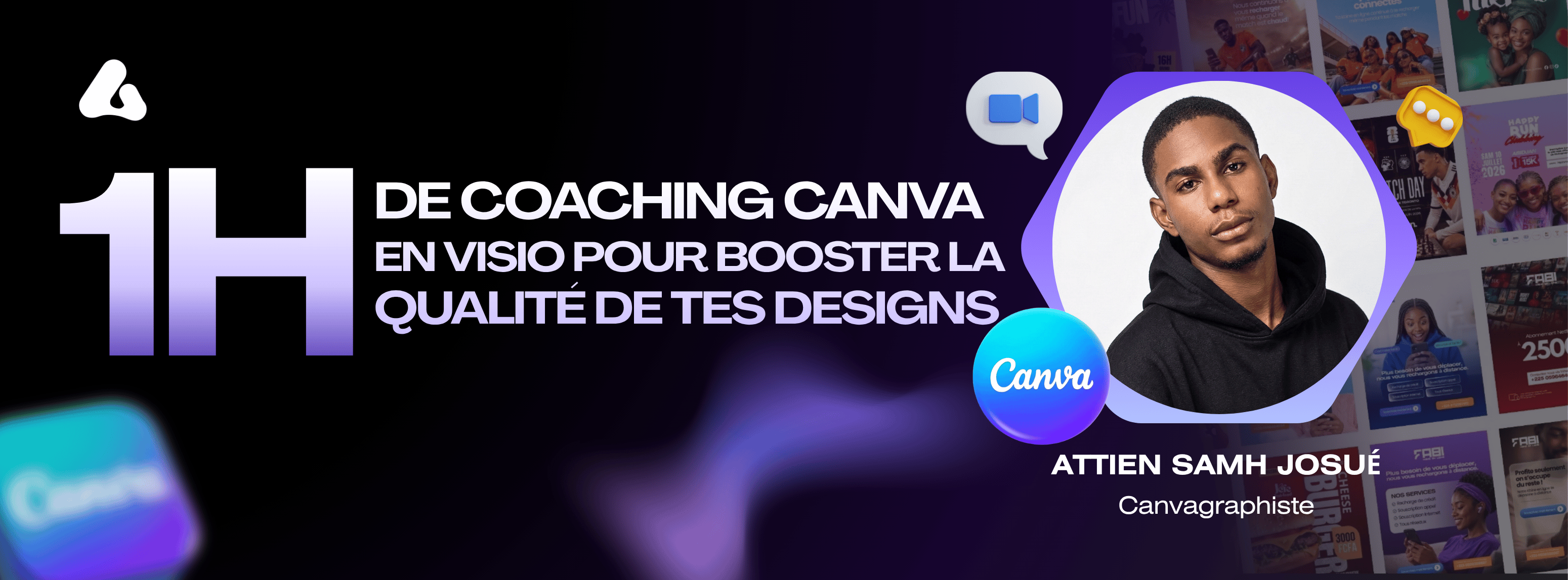 Améliore tes créations Canva en 60 minutes – Coaching privé