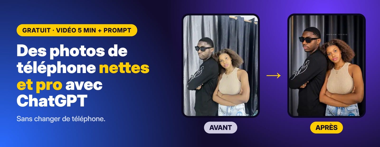 Améliorer les photos prises avec votre téléphone avec Chat GPT
