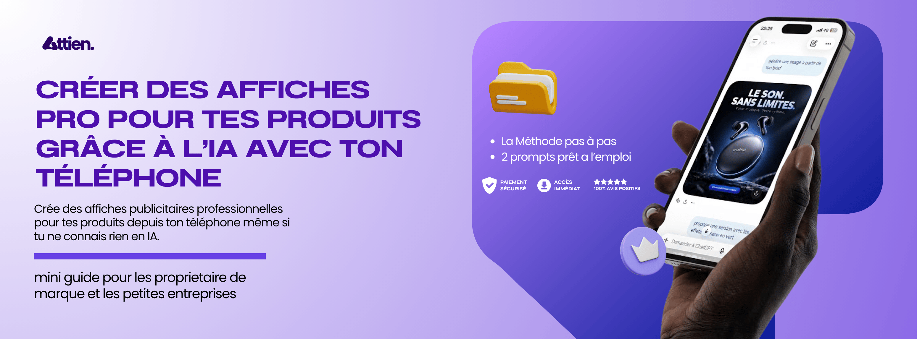 Transforme une simple photo de ton produit en affiche pub professionnelle avec l'IA