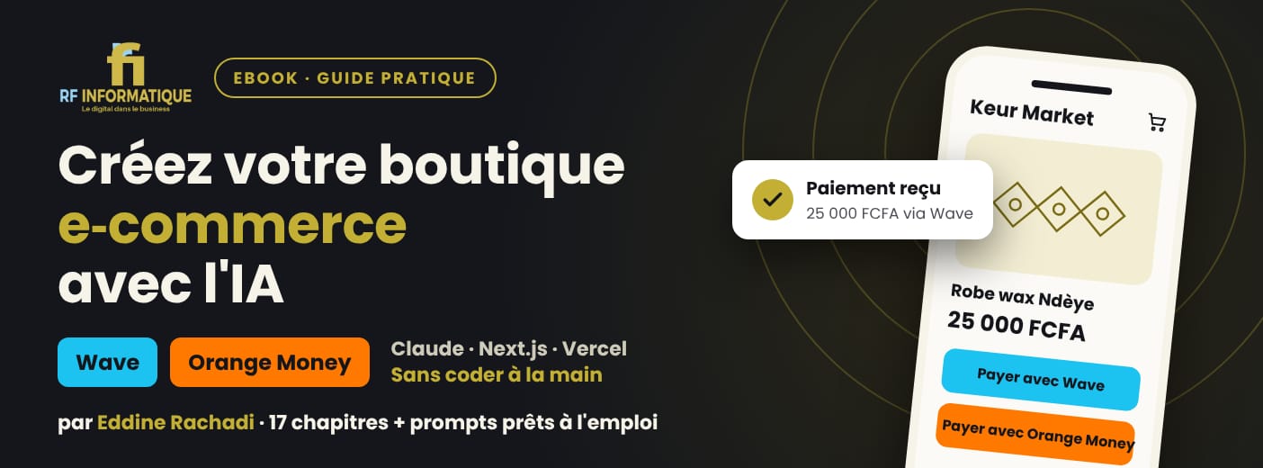 Créer son site e-commerce en Afrique avec l'IA (Claude) et Next.js