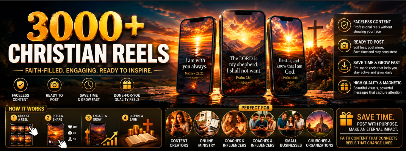 3000+ Christian Faith Reels Bundle