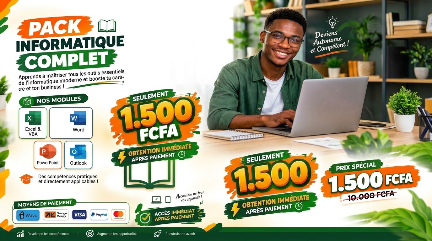 Pack informatique complet - Microsoft Office