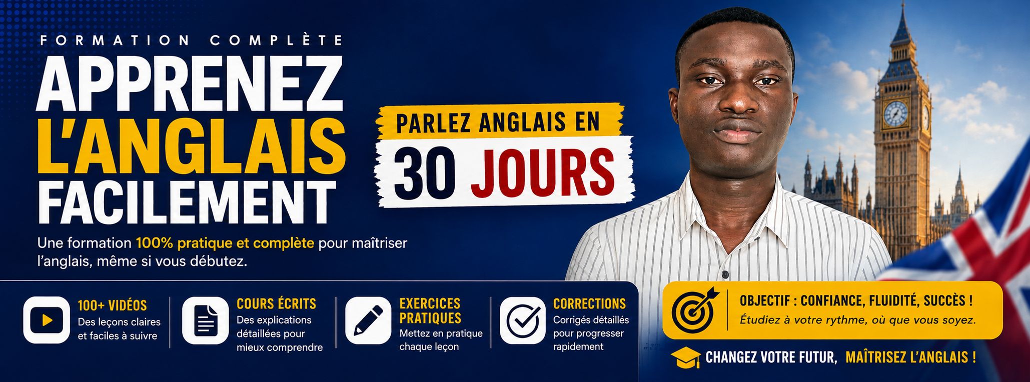 Apprendre l'anglais en 30 Jours