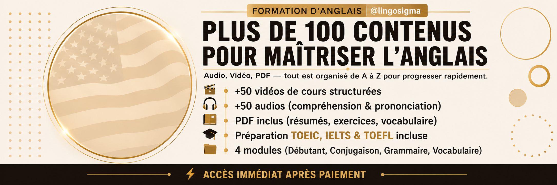 Formation Complète d'Anglais de A à Z ( Video et Audio )