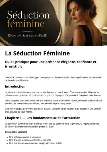 L’Art de la Séduction Féminine