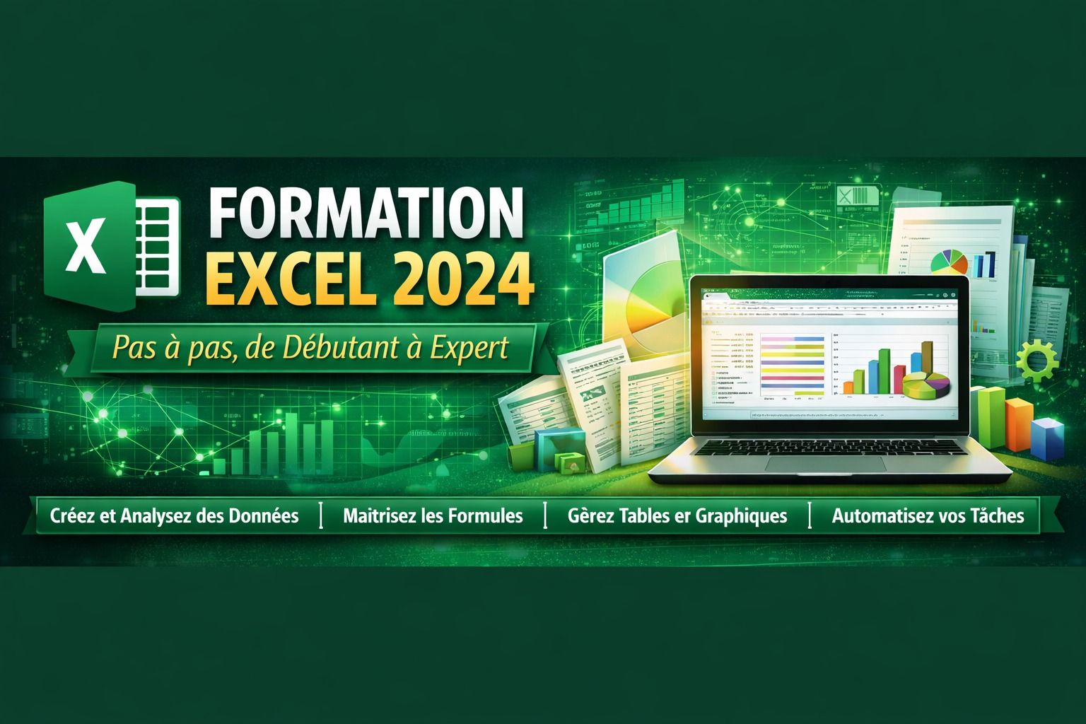 Formation Excel 2024 – Pas à pas, de Débutant à Expert