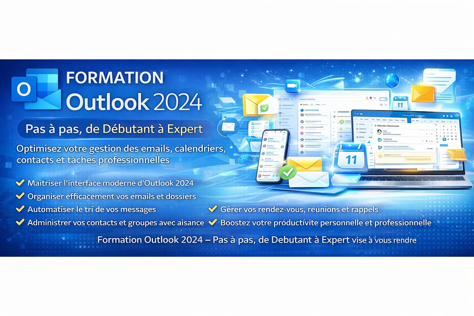 Formation Outlook 2024 – Pas à pas, de Débutant à Expert