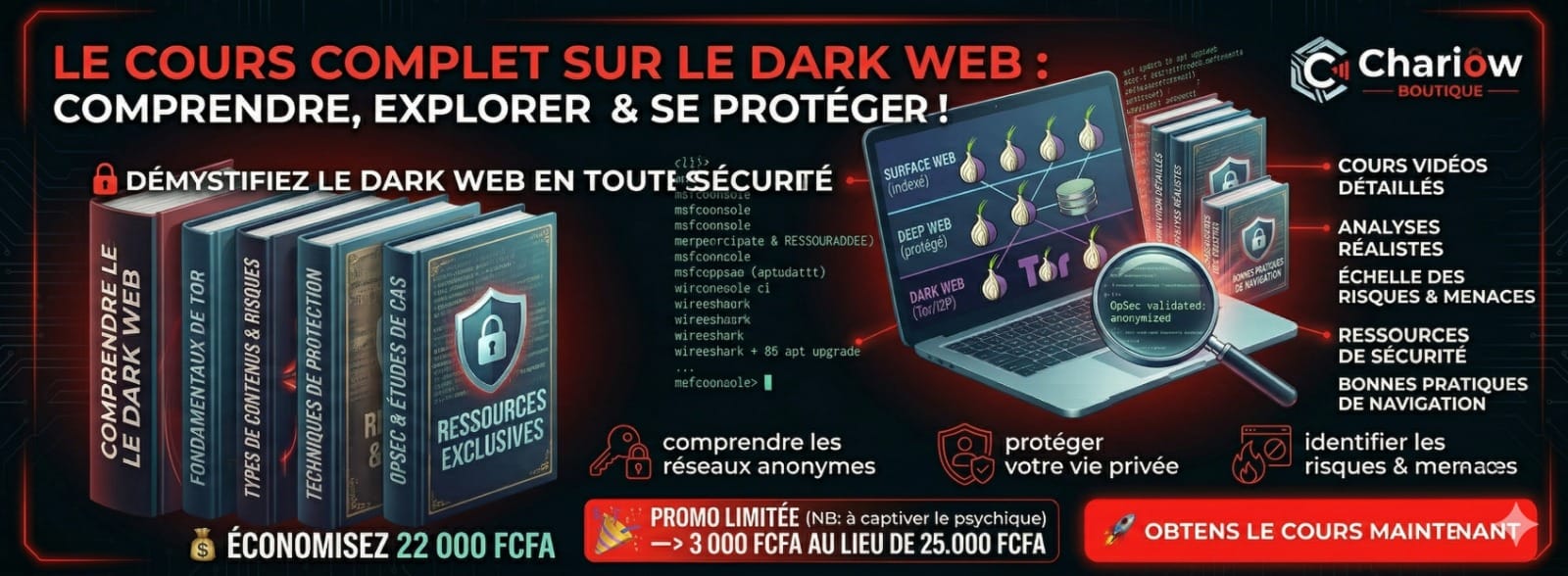 Le Cours Complet sur le Dark Web — Comprendre, Explorer & Se Protéger !