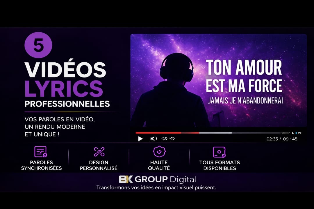 Boostez votre hit avec une vidéo lyrics pro en 48h – Impact garanti!