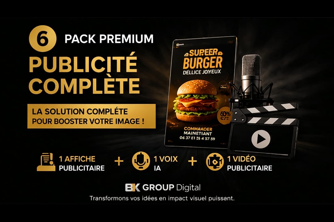 Publicité Ultra-performante : Affiche, Voix IA, Vidéo – Boostez votre Business
