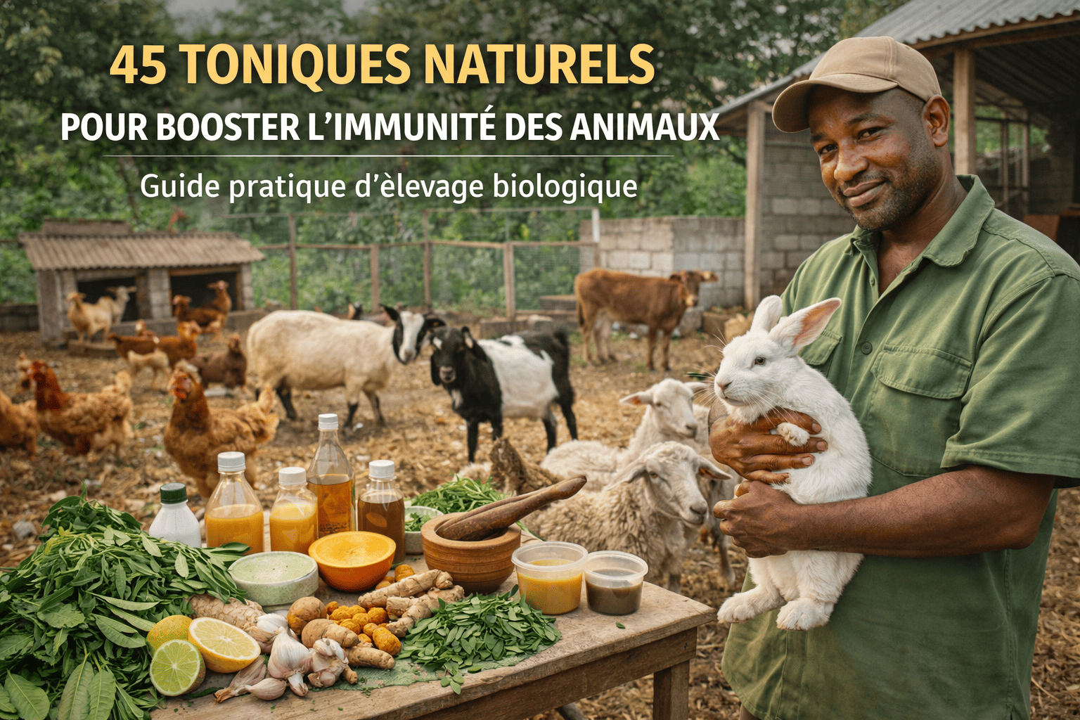 45 TONICQUES NATURELS POUR BOOSTER IMMUNITE DES ANIMAUX
