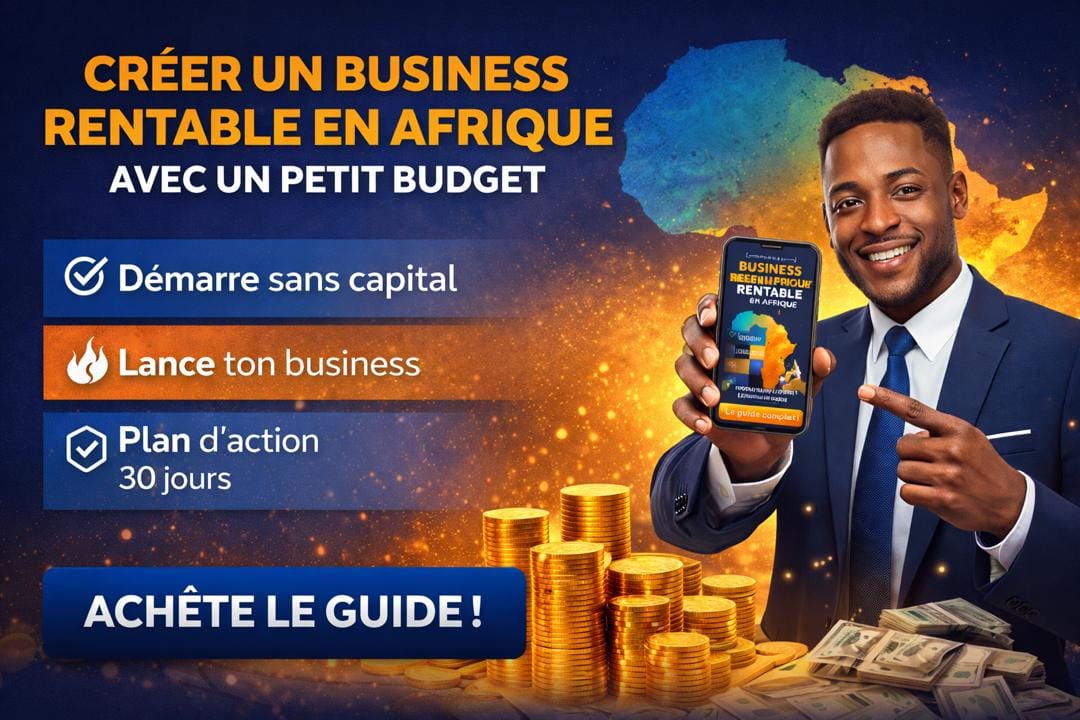 CRÉER UN BUSINESS RENTABLE EN AFRIQUE AVEC UN PETIT BUDGET