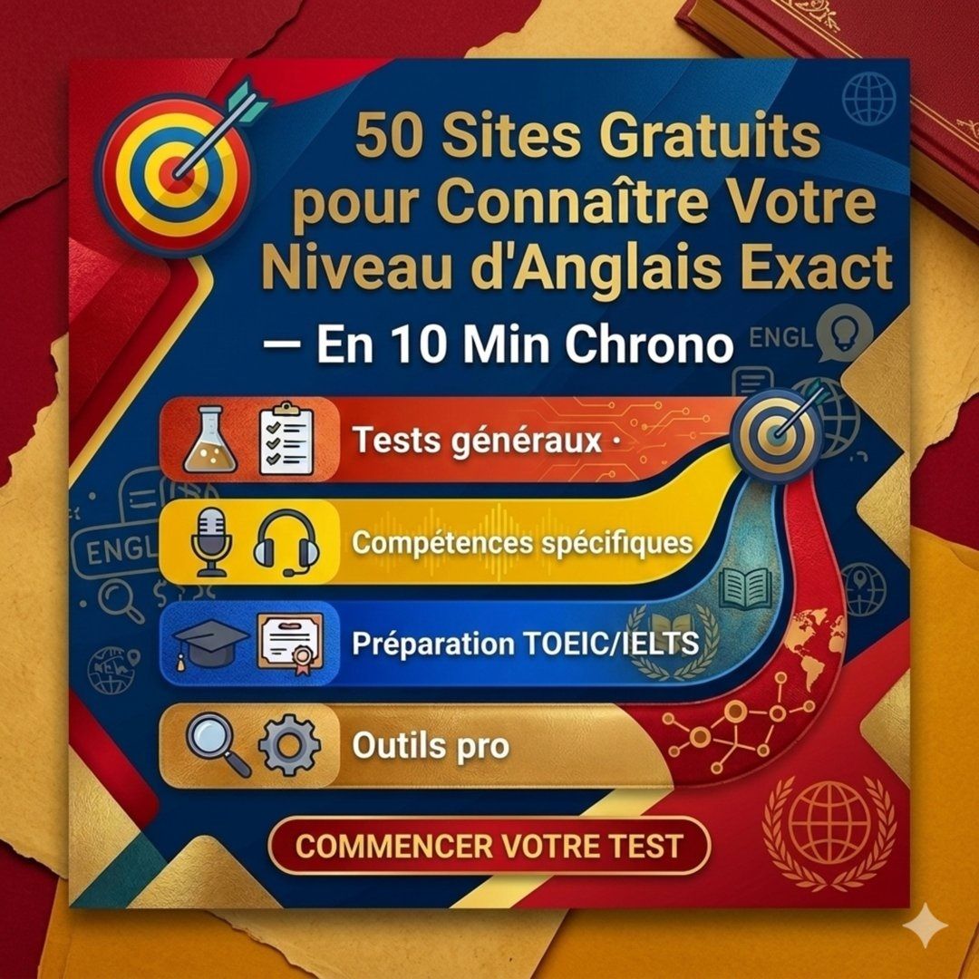 Testez Votre Anglais GRATUITEMENT: 50 Sites Officiels pour un Résultat Précis en 10 Minutes
