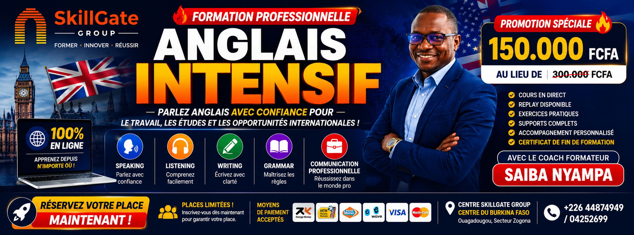 PRÉ-INSCRIPTION OFFICIELLE ANGLAIS INTENSIF (copy)