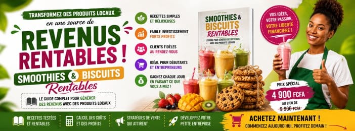 De 0 à revenus avec les Smoothies & Biscuits Locaux