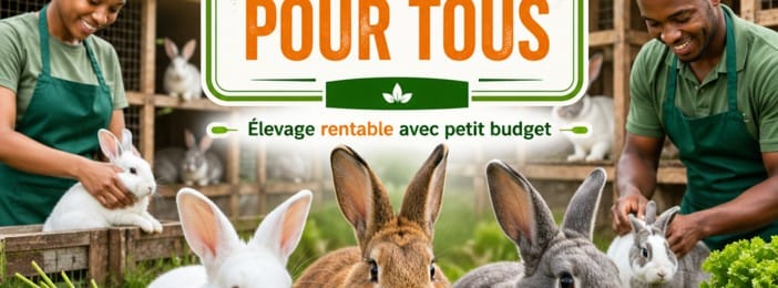 Élevage de lapins rentable – Guide complet pour démarrer avec un petit budget.