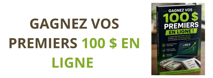 Comment gagner vos 100 premiers dollars sur Internet