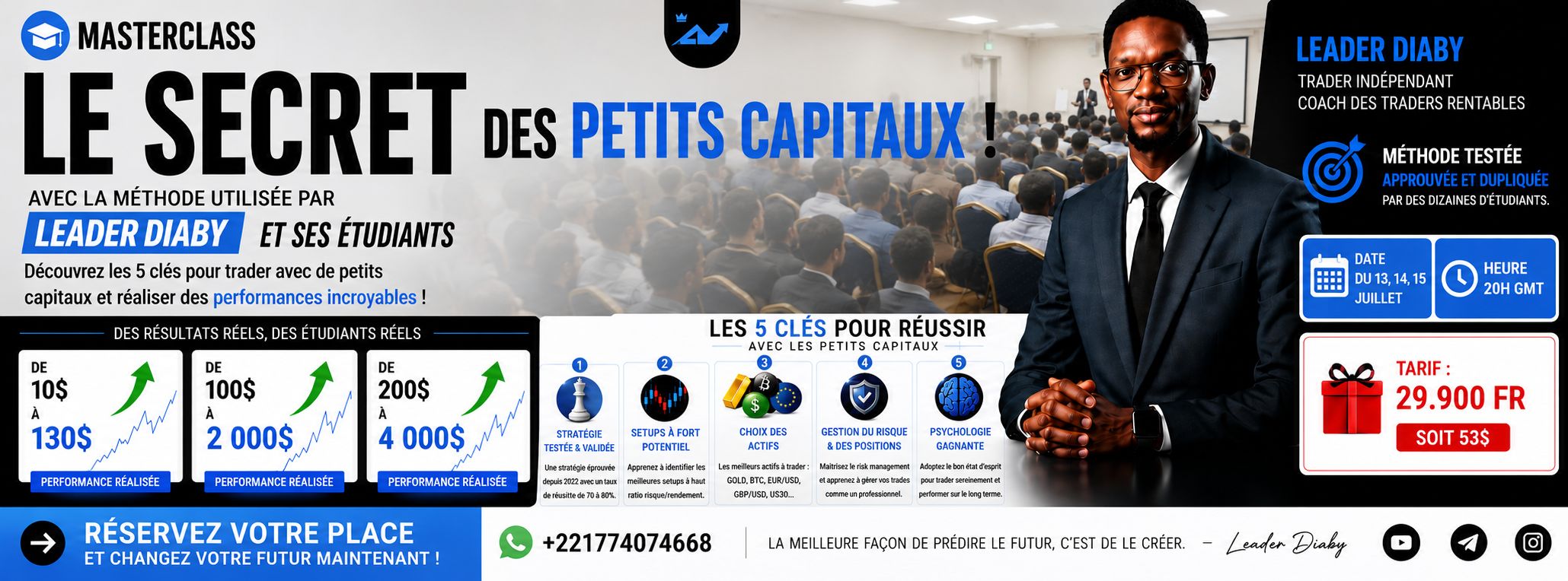 MASTERCLASS LE SECRET DES PETITS CAPITAUX !
