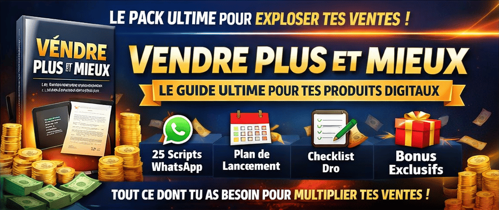 VENDRE PLUS ET MIEUX Le Guide Ultime pour Exploser les Ventes de Tes Produits Digitaux