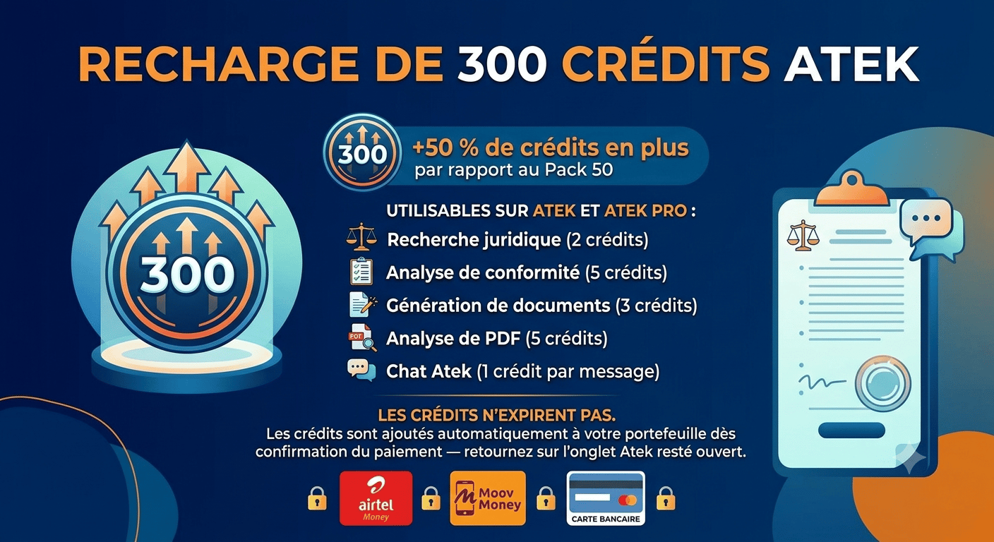 Pack 300 crédits