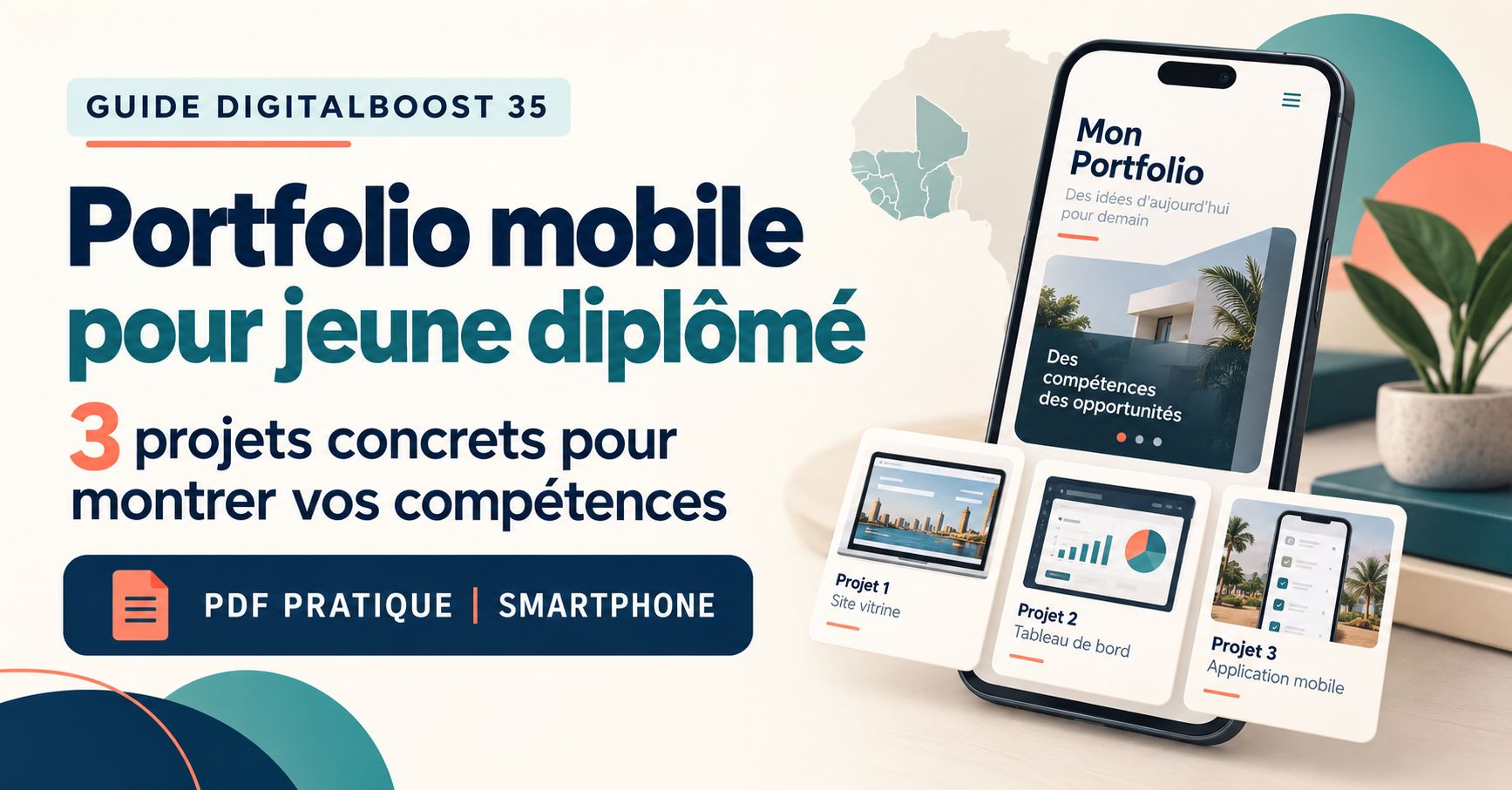 Portfolio mobile pour jeune diplômé