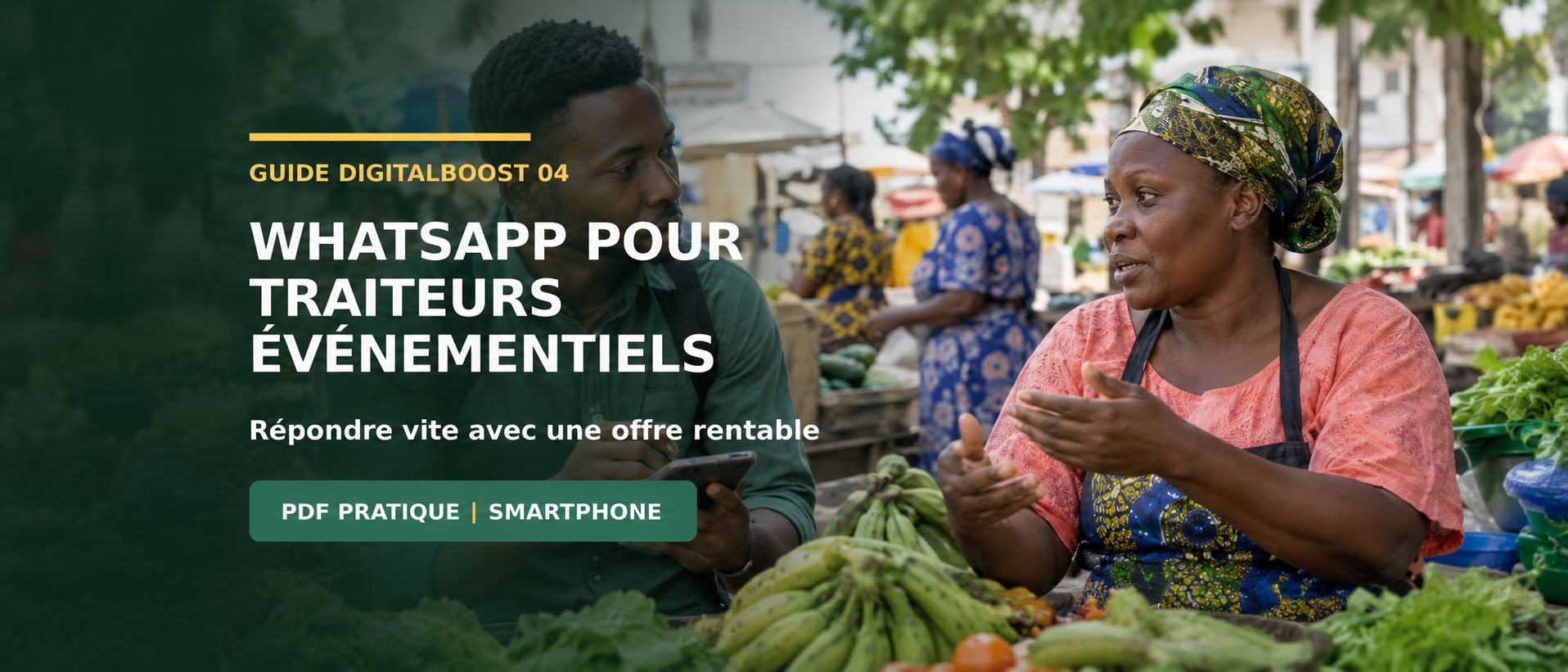 WhatsApp pour traiteurs événementiels