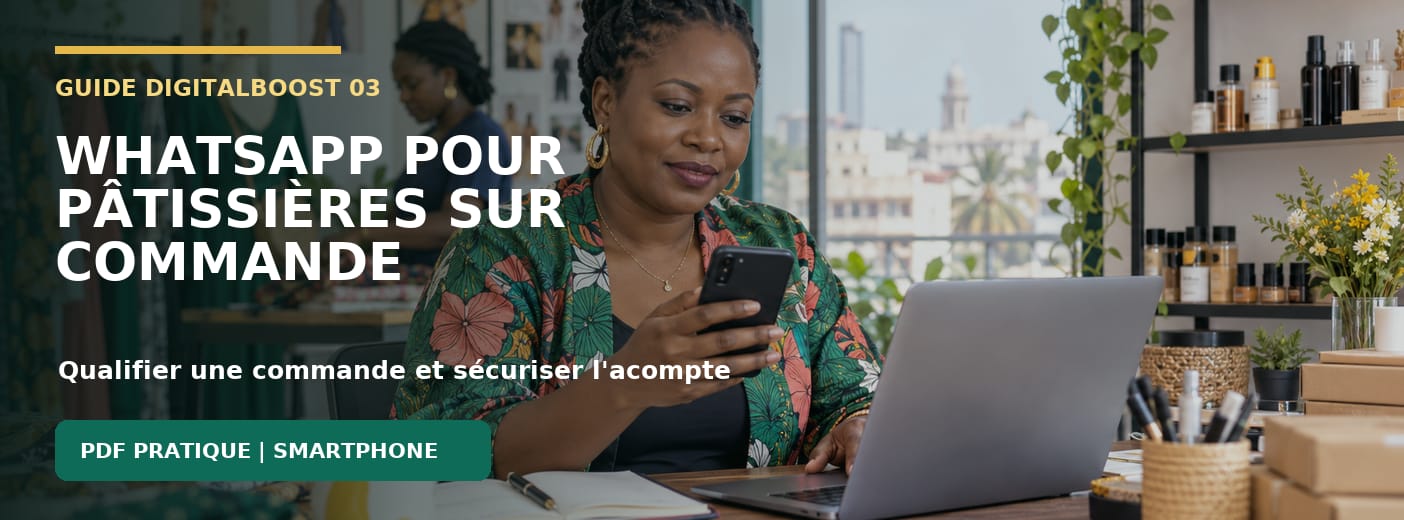 WhatsApp pour pâtissières sur commande