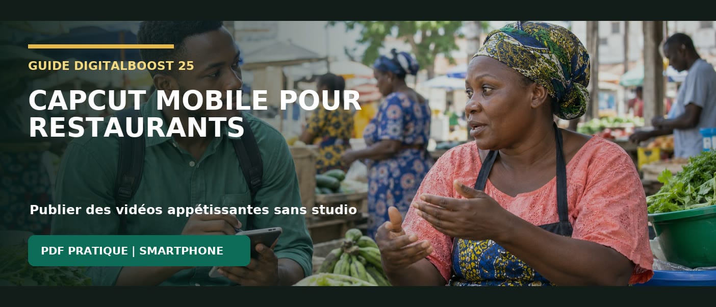 CapCut mobile pour restaurants
