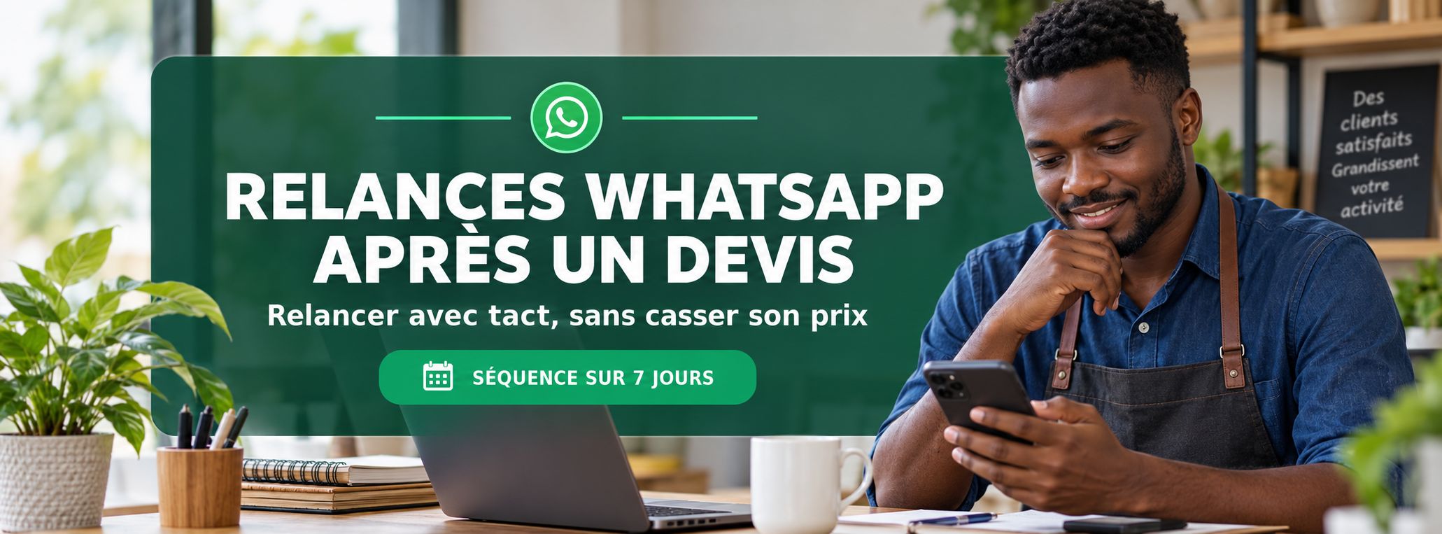 Relances WhatsApp après un devis