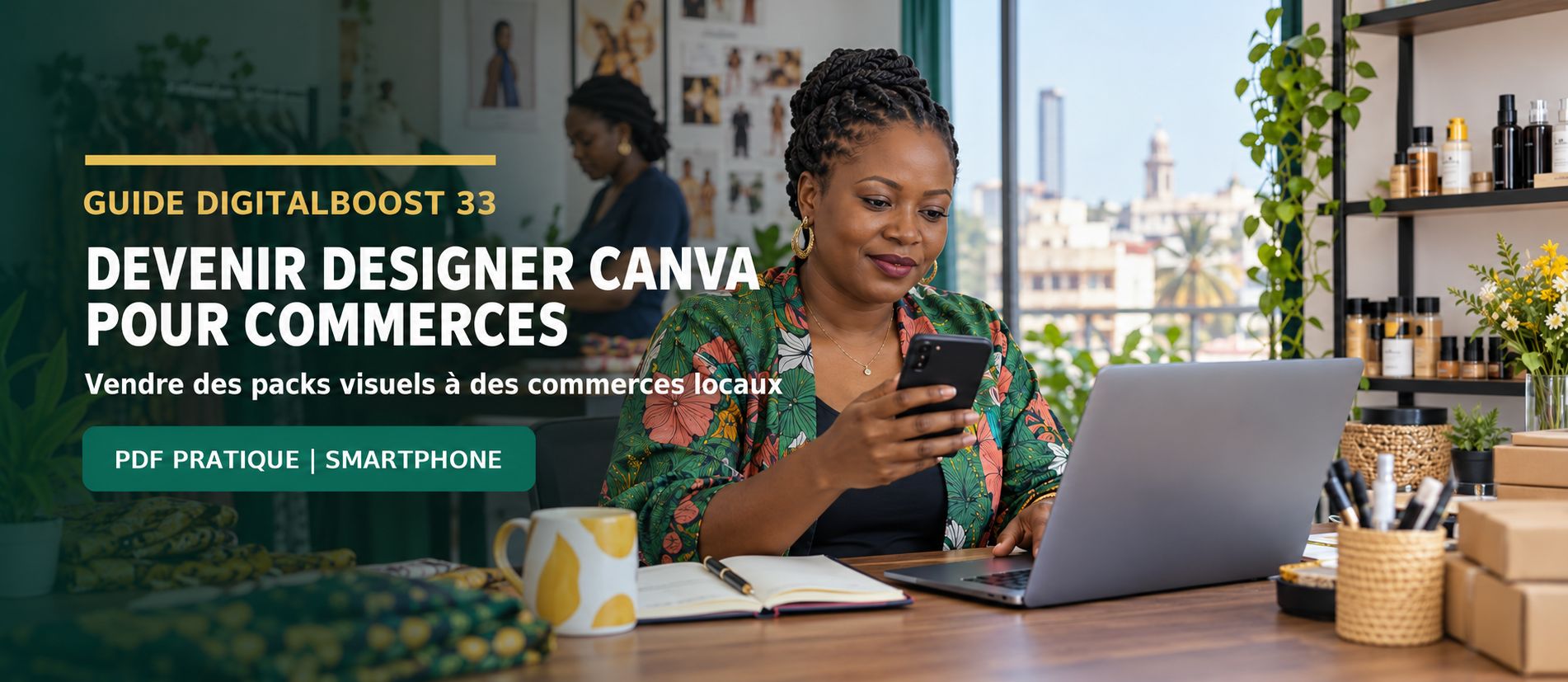 Devenir designer Canva pour commerces