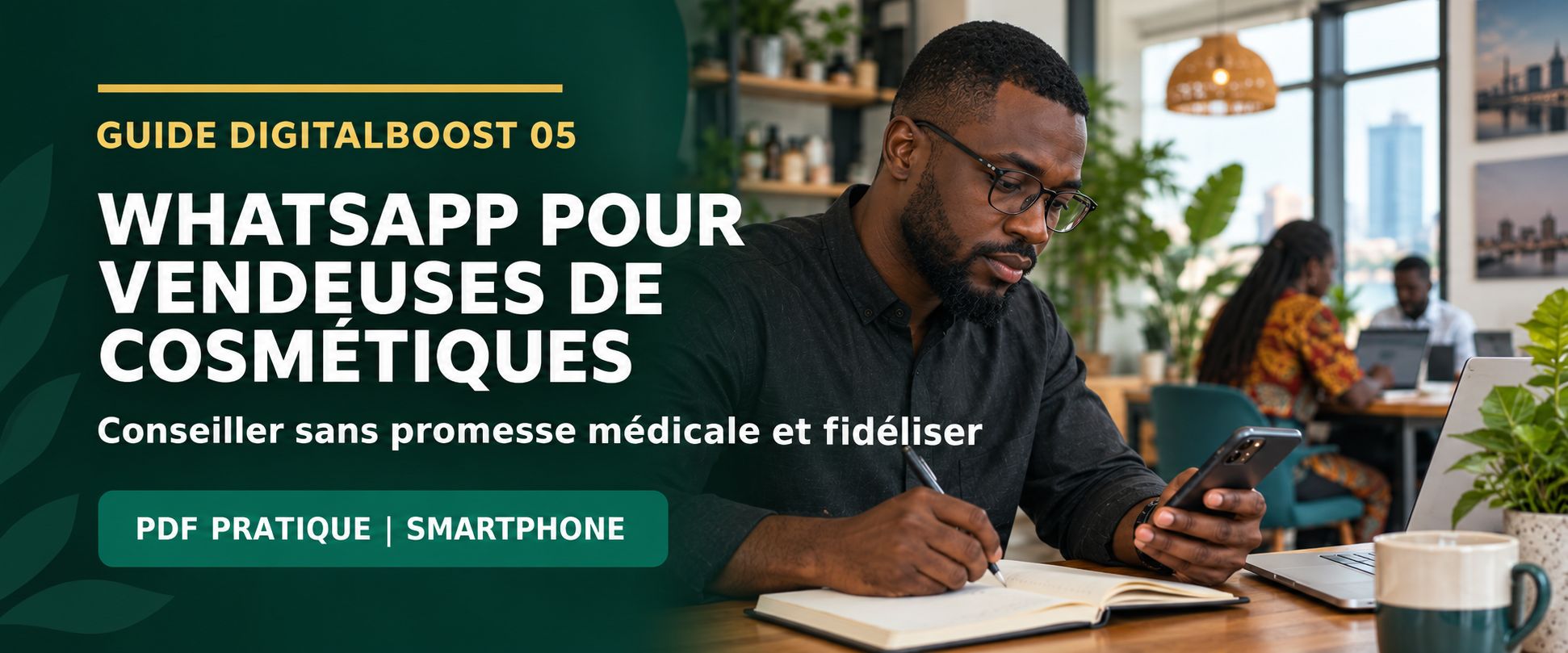 WhatsApp pour vendeuses de cosmétiques