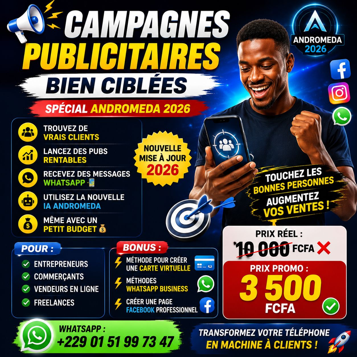 LANCER UNE CAMPAGNE PUBLICITAIRE CIBLÉ AVEC LA NOUVELLE MISE À JOUR ANDROMEDA