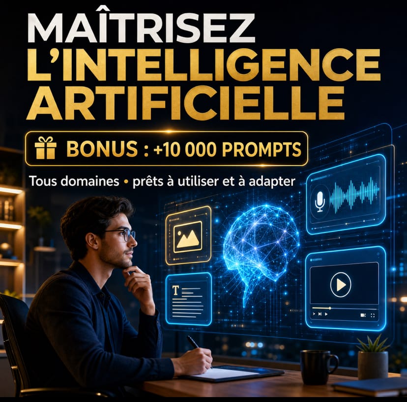 MAÎTRISER L’INTELLIGENCE ARTIFICIELLE+10.000 prompts