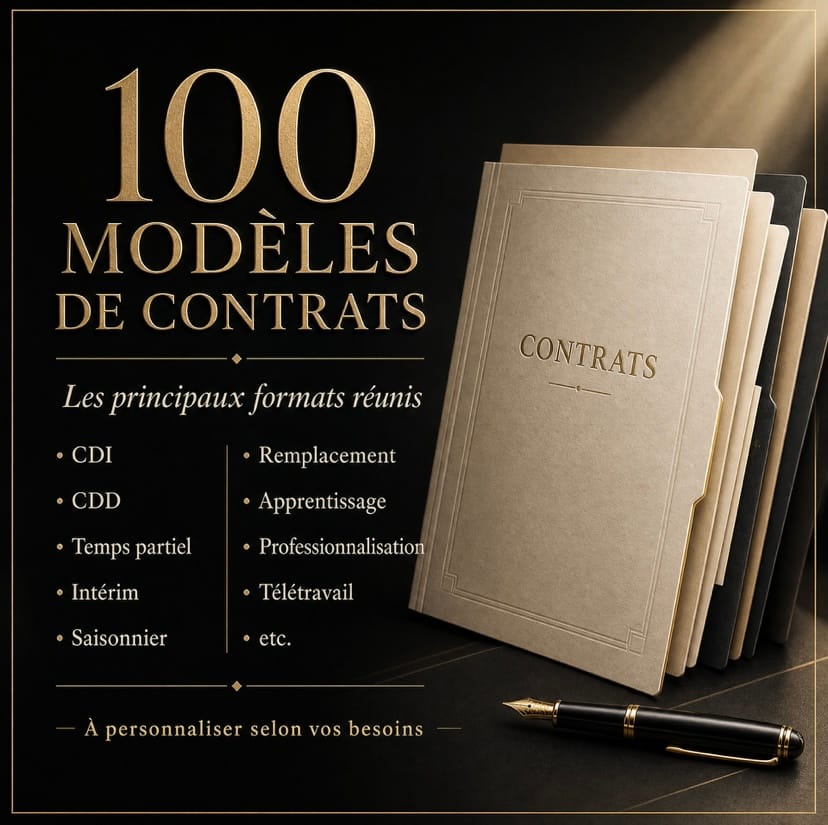 100 modèles de contrats dans tous les domaines prêt à l’emploi