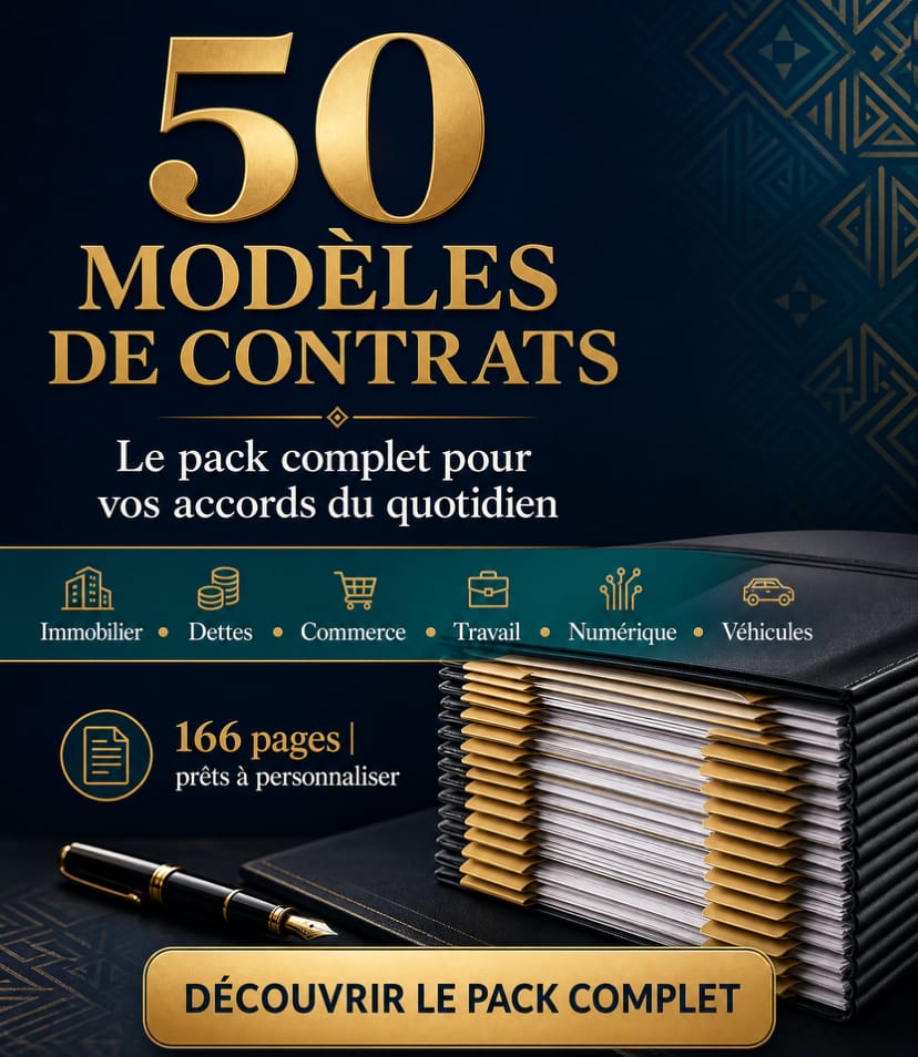 50 MODÈLES DE CONTRATS INDISPENSABLES EN AFRIQUE FRANCOPHONE
