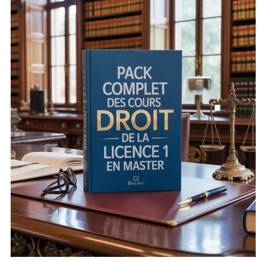 PACK COMPLET DES COURS DE DROIT DE LA LICENCE 1 EN MASTER 2