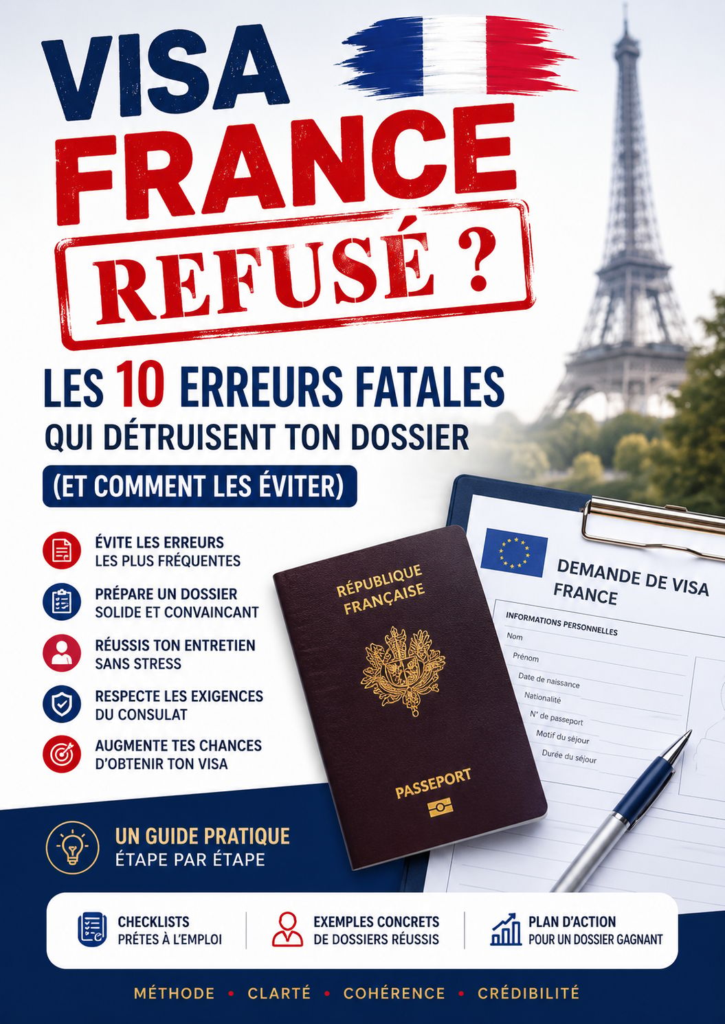 Le guide pratique qui aide à éviter les erreurs qui détruisent les dossiers de visa