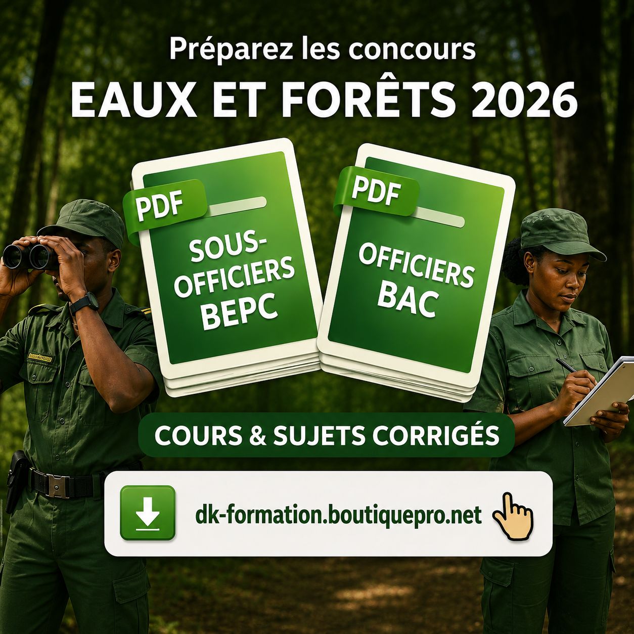 EAUX ET FORÊTS BEPC : COURS ET SUJETS CORRIGÉS