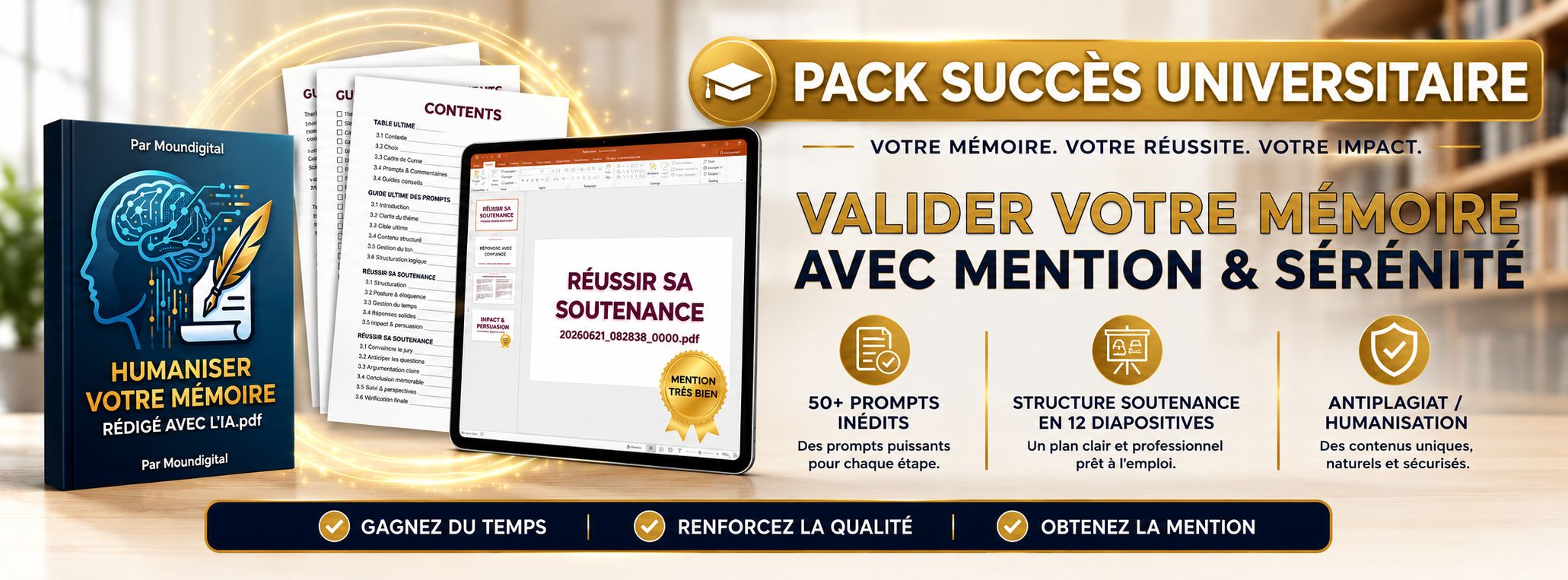 PACK SUCCÈS UNIVERSITAIRE